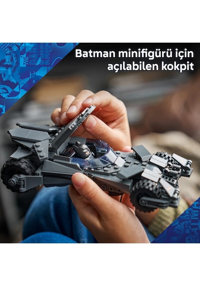 LEGO® DC Batman™ Batman ve Superman™ Batmobile™ 76331 – 9 Yaş ve Üzeri Çocuklar için Yaratıcı Oyuncak Yapım Seti (220 Parça)