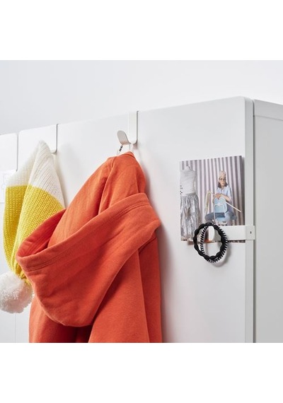 Ikea Lätthet Kanca Ve Klips, Beyaz, 2 Adet