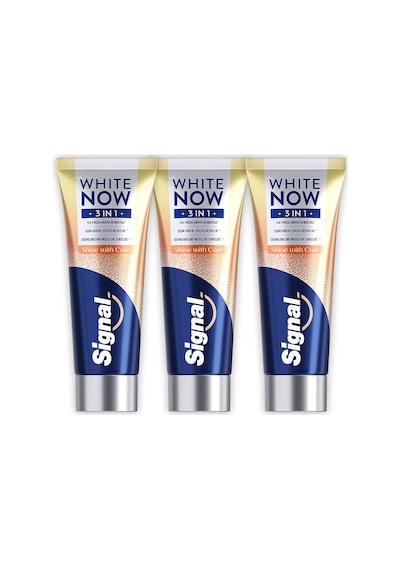 Signal White Now 3 İn 1 Shine With Care Diş Macunu 3 x 75 ML