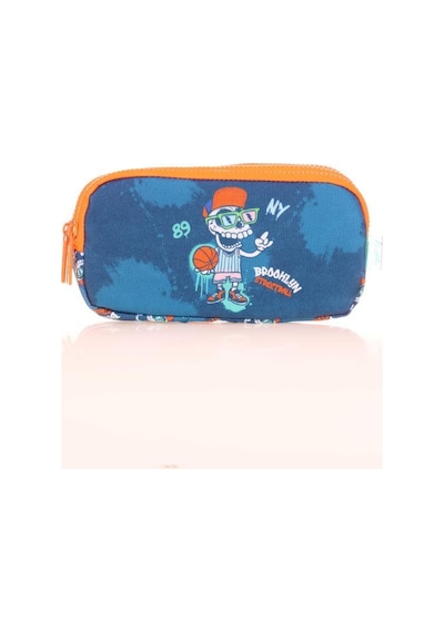 Kaukko Kids 3 Bölmeli Kalem Çantası Fast Brooklyn Mavi L8171