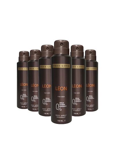Free Love Leon Erkek Deodorant 6 x 150 ML
