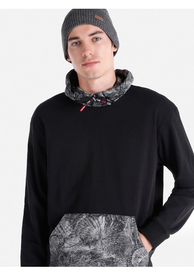 Colin's Colins Regular Fit Baskılı Kapüşonlu Siyah Erkek Sweatshirt Cl1064778 Siyah