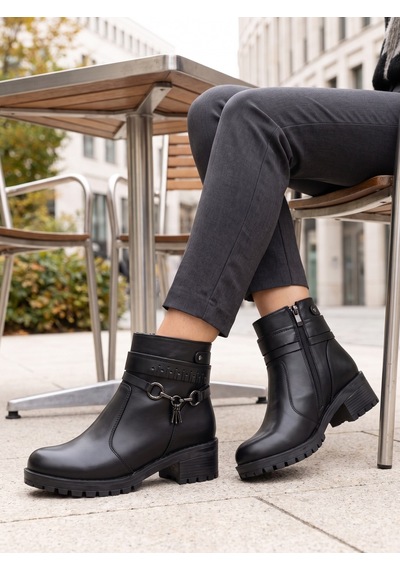Nesilshoes Nesil Shoes Marr 829 Hakiki Deri İçi Kürklü Kadın Bot Siyah