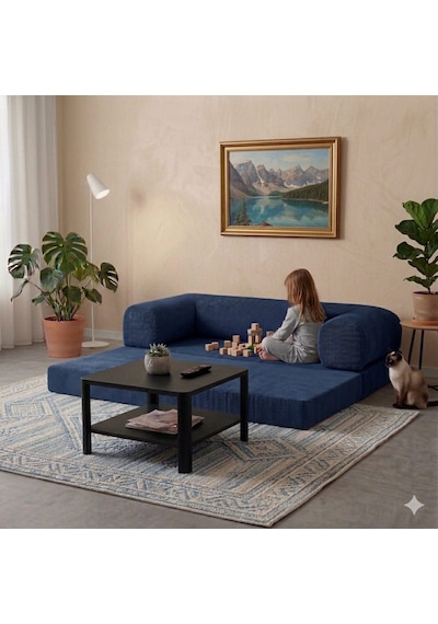 Herev 300x200 Süngerli Köşe Koltuk Takımı Fitilli Kadife Kumaşlı Yatak olabilir Şark Köşe Lacivert Herev 300x200 Süngerli Köşe Koltuk Takımı Fitilli Kadife Kumaşlı Yatak olabilir Şark Köşe Lacivert