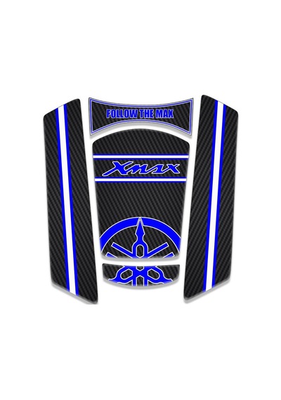 Yamaha Xmax Uyumlu Mavi Tank Pad 2025-2026 Diğer