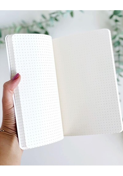 Tr Bullet Journal Pastel Defter Serisi, 1 Adet Pastel Defter Seti, 14x20cm, 64 Yaprak, Noktalı İç Sayfalar Genel