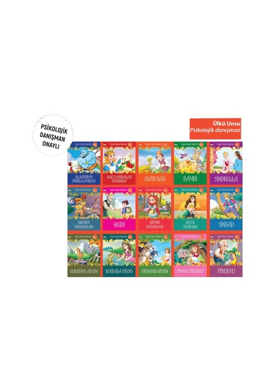 Seçme Dünya Masalları Resimli (15 Kitap Set) (5 Yaş Üstü