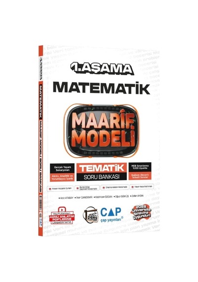 Çap Yayınları Üniversiteye Hazırlık Matematik-fizik-kimya Maarif Model 1.aşama Tematik Soru Bankası Set 3 Kitap