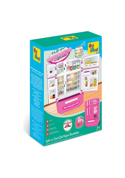 Ogi Mogi Toys Işıklı Ve Sesli Çok Kapılı Buzdolabı Eğitici Rol Yapma Oyuncağı