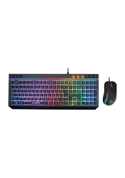 Rampage Km-r57 Seraphic Siyah Rgb Aydınlatmalı Q Oyuncu Multmedia Klavye Ve 12800 Dpı Mouse Gaming Set