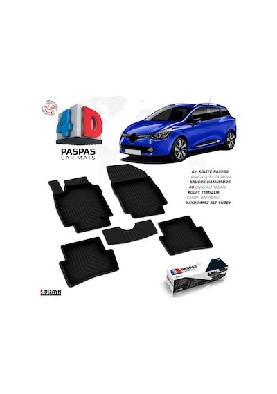 Renault Clio 4 Sporttourer 4D Havuzlu Paspas 2012 Ve Üzeri A+Kali