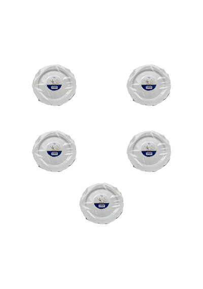 Kullan At Parti Plastik Sert Mika Tabak - 26 Cm. - Beyaz - 6 Adetlik 5 Paket Beyaz