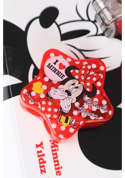 Dekomus İle Lisanslı Mınnıe Mouse Çift Bıçaklı Yıldız Kalemtraş