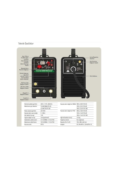 Askaynak Inverter 205 Tig Pulse Argon Tıg Kaynak Makinesi
