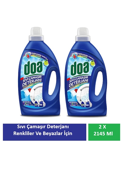 Doa Sıvı Çamaşır Deterjanı Renkliler Ve Beyazlar Derinlemesine Temizlik 2 X 2145 Ml 2145 ML