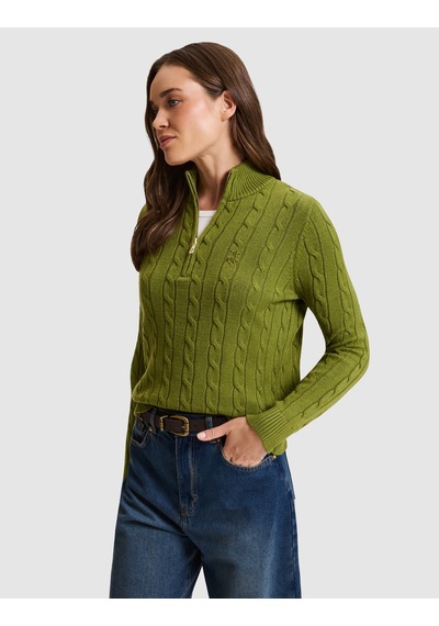 Pierre Cardin Yeşil Regular Fit Basic Kazak 50331512 Vr016