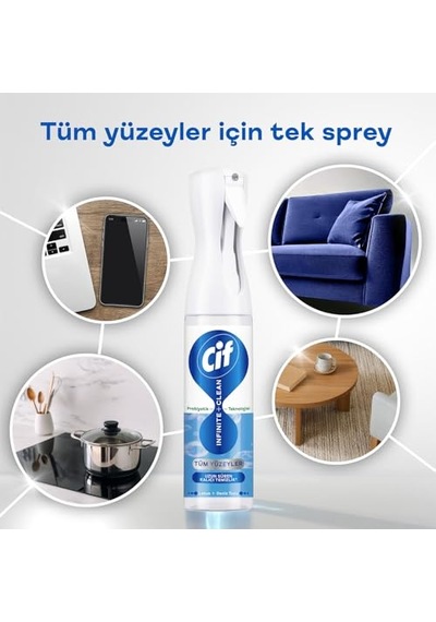 Infinite Clean Doğal Probiyotikli Sprey Tüm Yüzeyler İçin Lotus & Deniz Tuzu 280 Ml 10'lu Set