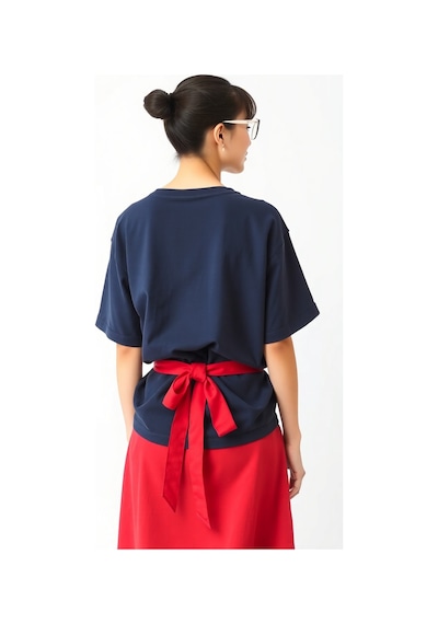 Uyguntarz Classical Baskılı Oversize Tshirt Lacivert-278791
