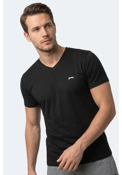 Slazenger Rıvaldo T Erkek Siyah Tişört