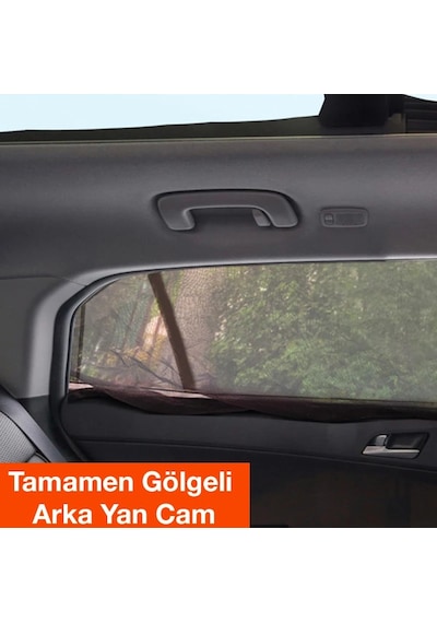 Ally Araba Yan Cam Perdesi Sineklik Araç Oto Güneşlik Örtü Perde Kılıf- 5775