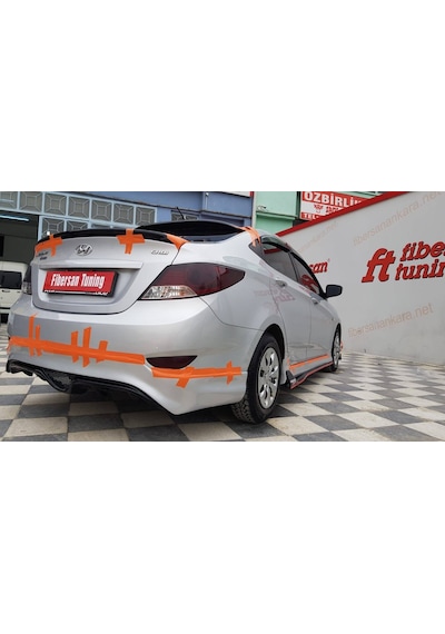 Hyundai Blue Arka Tampon Eki --fibersan Tuning