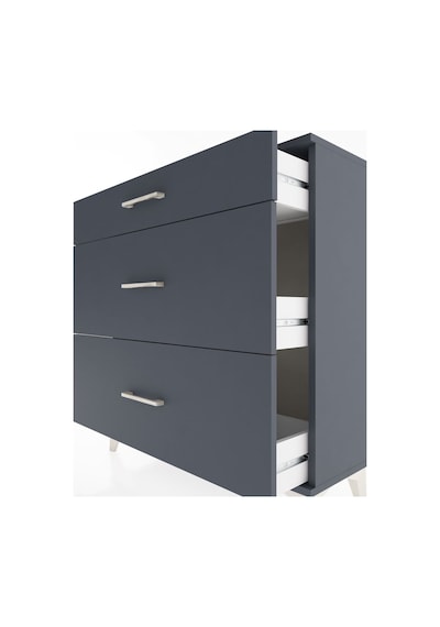 Arges Şifonyer 3 Çekmeceli 88x30x96 Antrasit-antrasit Antrasit