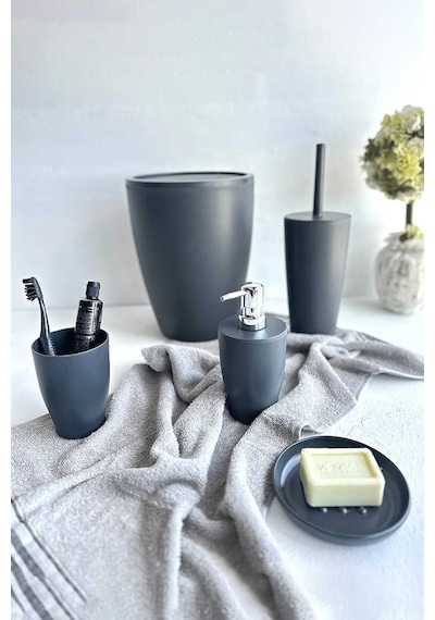Pure Gri 5li Banyo Seti Gri