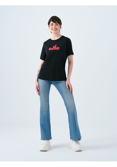LOFT Regular Fit Kadın Tshirt K.kol Lf2039133 Q1.v1 Siyah