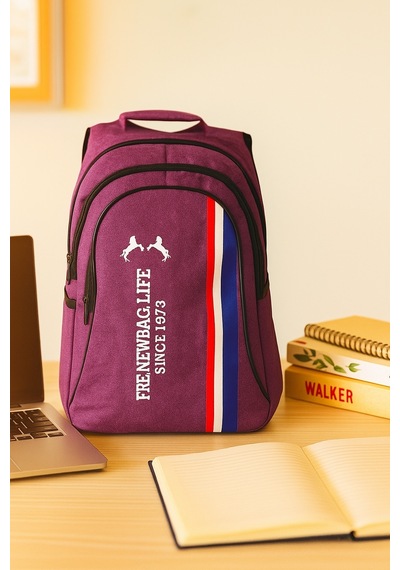 Newbag Free New Life Okul Sırt Çantası Yeni Sezon Mor