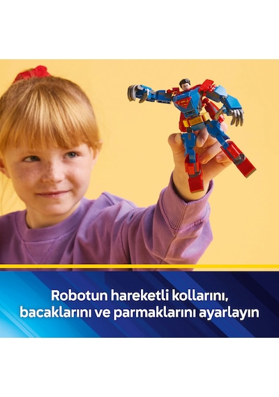 LEGO® DC Superman™ Robotu, Lex Luthor™’a Karşı 76302 - 6 Yaş ve Üzeri Süper Kahraman Sevenler için Yaratıcı Oyuncak Yapım Seti (120 Parça) LEGO® DC Superman™ Robotu, Lex Luthor™’a Karşı 76302 - 6 Yaş ve Üzeri Süper Kahraman Sevenler için Yaratıcı Oyuncak Yapım Seti (120 Parça)