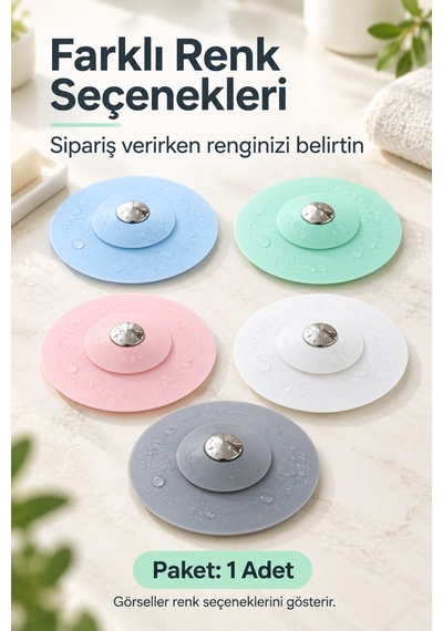 Silikon Lavabo Ve Küvet Tıkacı Süzgeç Tıkanıklık Önleyici Saç Tutucu