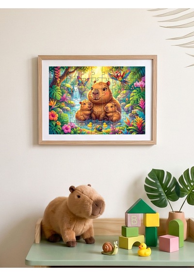 Ks Games Kapibara Ailesi 50 Parça Kız Ve Erkek Çocuk Puzzle - 31758 Standart