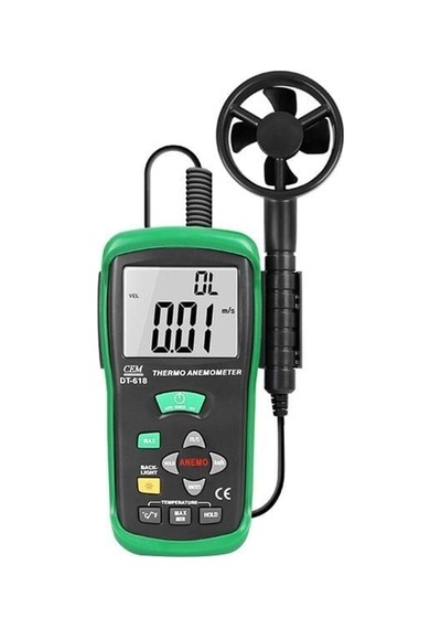 Cem Instruments Dt-618 Cem Dt618 Rüzgar Hızı Ve Sıcaklık Ölçer Anemometre