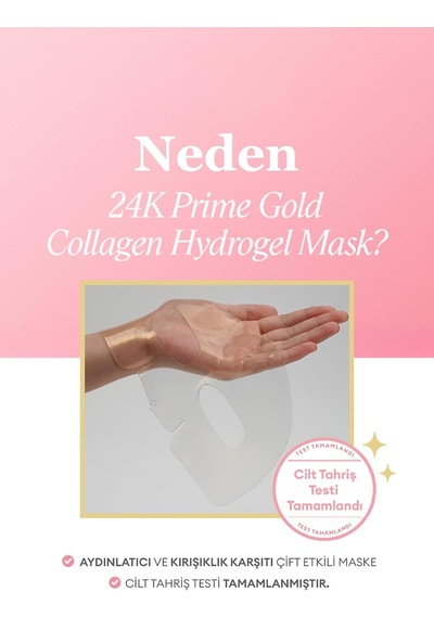 24 K Altın Ve Kolajen İçeren Kırışıklık Karşıtı Hidrojel Maske 24k Prime Gold Collagen Hydrogel Mask