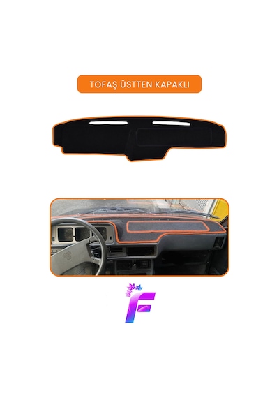 Tofaş Üstten Kapaklı Uyumlu Ön Göğüs Koruma Hızlı Ve Kolay Montaj Tam Uyum Oto Aksesuar A100 Torpido Halısı