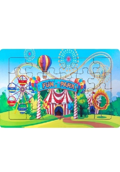 Ritoys Eğitici Öğretici Ahşap 24 Parça Renkli Puzzle 4lü Set