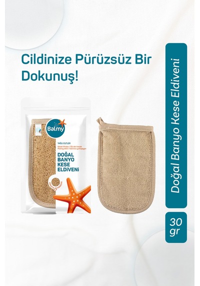 4 Adet Balmy Doğal Kabak Banyo Eldiveni Çok Renkli