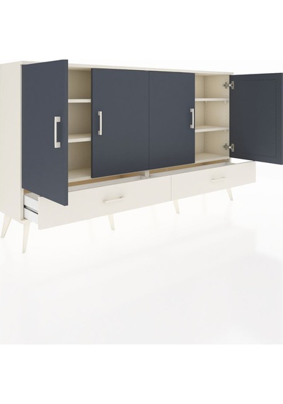 Arges Konsol 6 Raflı 2 Çekmeceli 4 Kapaklı 176x30x99 Aytaşı-antrasit/aytaşı Antrasıt/aytası - Aytası Arges Konsol 6 Raflı 2 Çekmeceli 4 Kapaklı 176x30x99 Aytaşı-antrasit/aytaşı Antrasıt/aytası - Aytası