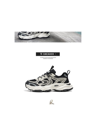 Erkek Kalın Tabanlı Sneaker Siyah