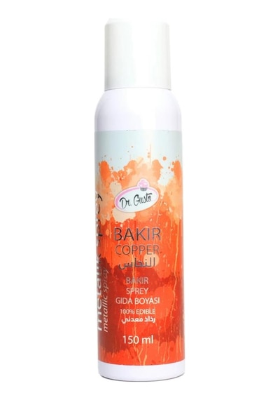 Bakır Renkli Sprey Gıda Boyası 150 Ml