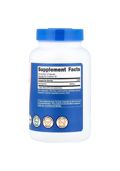 Nutricost Benfotiamine Antioxidants 600 Mg 180 Caps Aromasız