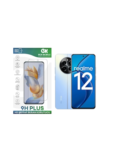 Realme 12 4g Ekran Koruyucu 9h Esnek Nano Cam Tam Uyumlu Şeffaf 5g Modeline Uymaz