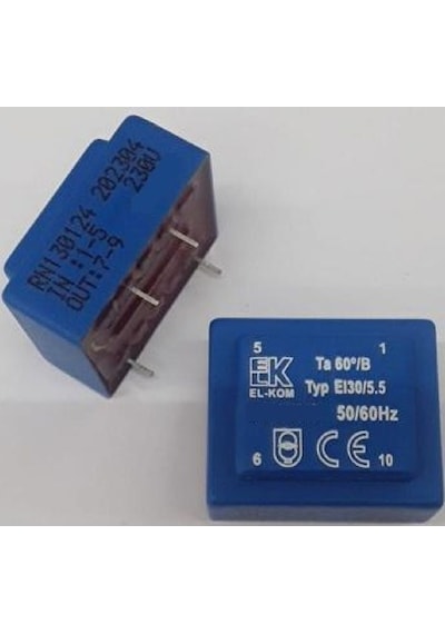 El-kom Rn130223 ,1.2va 220v/9v Pcb 4-pin Trafo