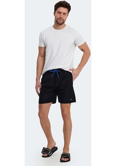Slazenger RENO Erkek Cepli Deniz Şortu Siyah Mayo