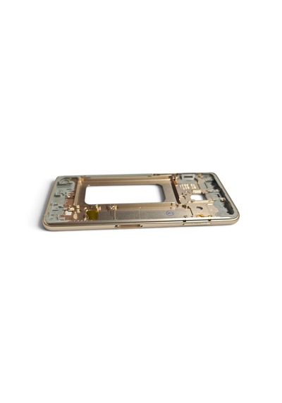 A530 Orta Kasa Galaxy A8 2018 Uyumlu Gold Renk Orta Kasa Çerçeve + Ses Açma On Off Tuş Bordu Ve Plastik