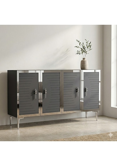 Ka1207as Tuna Konsol Ve Tv Sehpası Antrasit-silver 120cm