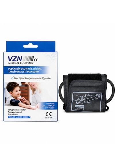 Vzn Pediatrik Otomatik Dijital Tansiyon Aleti Manşonu 10-19 Cm
