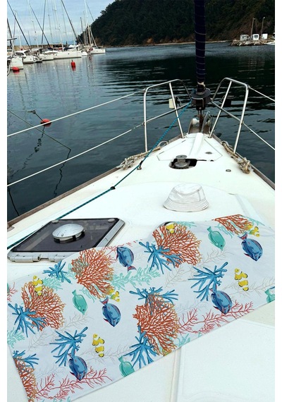 Dijital Baskılı Unisex Deniz Havuz Plaj Havlusu 70x150 Cm. // H093 Renkli