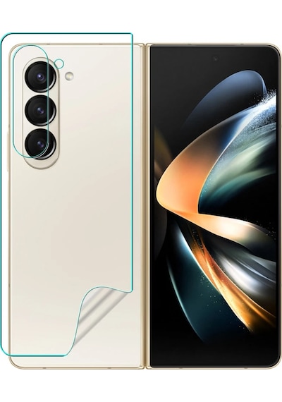 Samsung Galaxy Uyumlu Z Fold 6 Premium Ön+arka Body Şeffaf Ultra Koruyucu Nano Jelatin