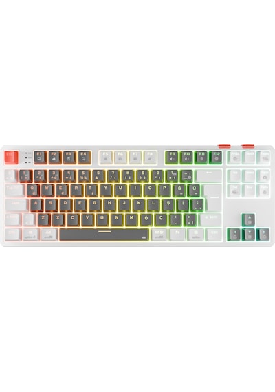 Rampage Yoru Tkl Pro Gri/beyaz 2.4ghz+bt5.0+type-c 5 Bağlantı Out